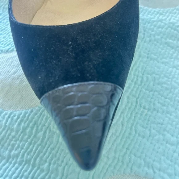 Jimmy Choo Black Suede Heels - Picture 2 of 8